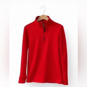 J. Crew Red Kids Half-Zip Sweatshirt - Size 8